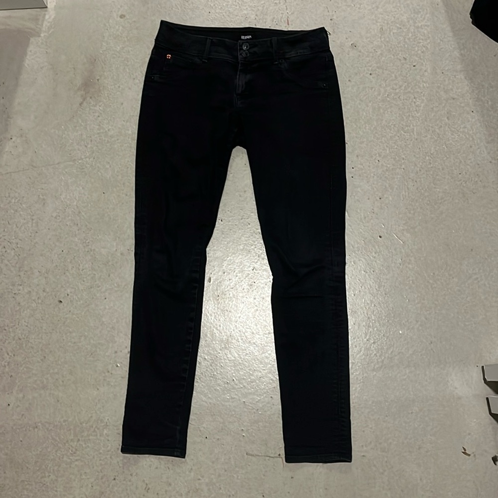 Black Hudson Collin Flap Skinny Jeans